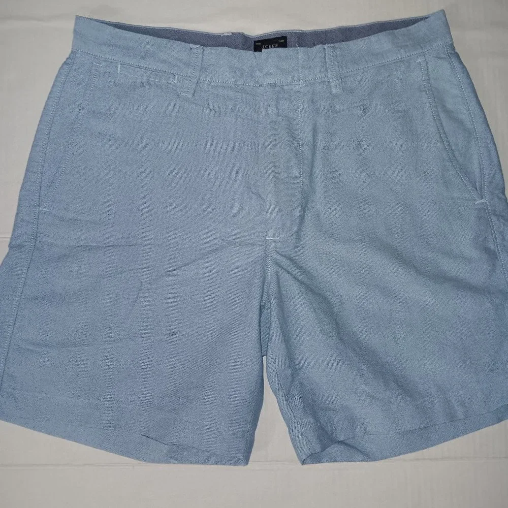 J.CREW CLUB SHORTS 100% COTTON BLUE MEN'S SIZE 31
